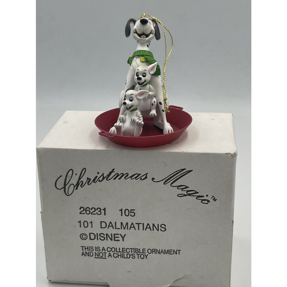 Disney Christmas Magic Ornaments W/Box Baloo Dumbo Dalmatians Set/3 - Picture 16 of 16